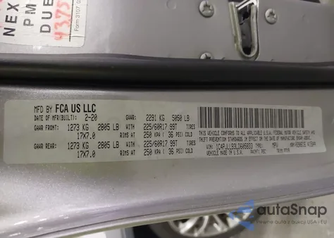 2020 Jeep Cherokee Latitude Plus Fwd z USA, uszkodzony, nr VIN 1C4PJLLB3LD605833